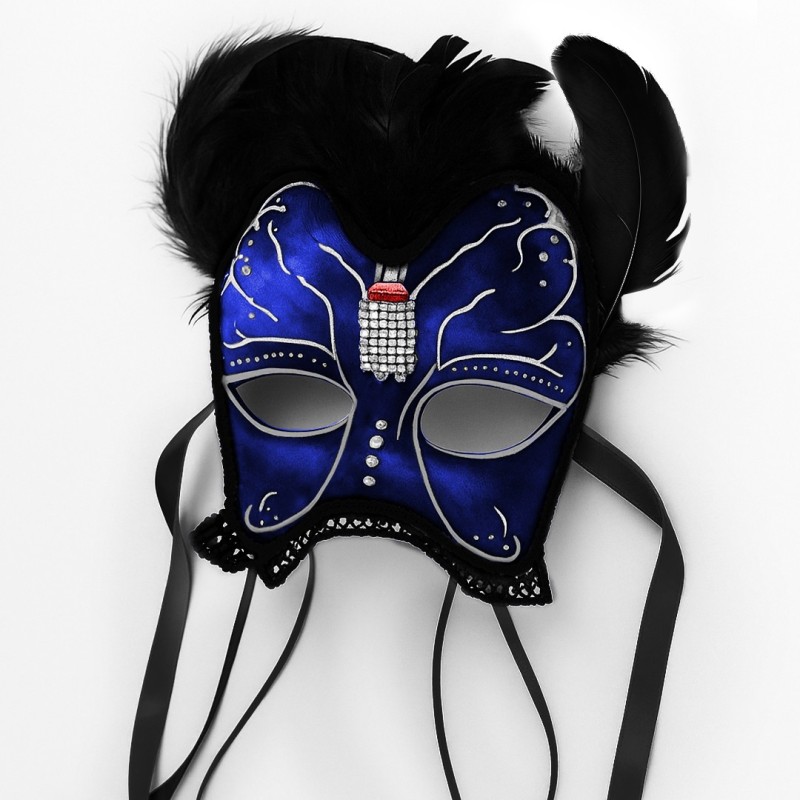 Máscara artesanal Canción Nocturna para carnaval