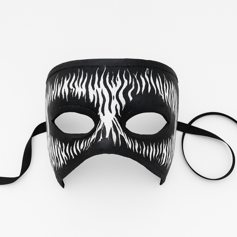 Antifaz y máscara de esqueleto para Halloween