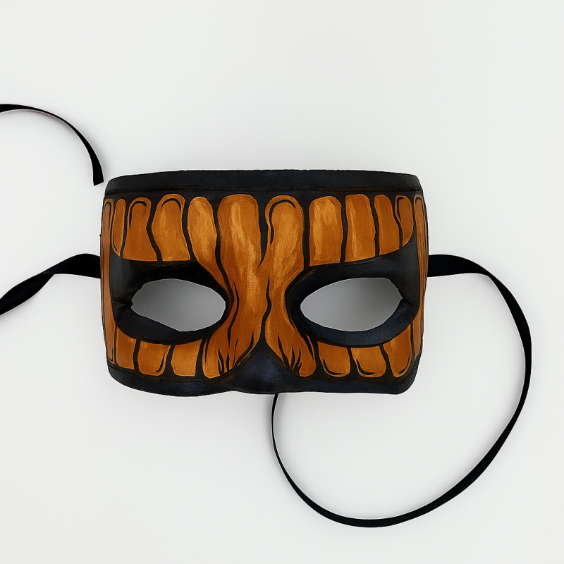 Antifaz y máscara de calabaza para Halloween