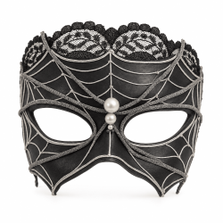 Antifaz de araña artesanal hecho a mano para Halloween