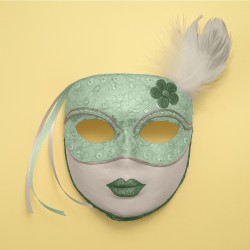 Máscara artesanal Pastello para carnaval